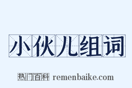 小伙儿组词是什么意思的图片